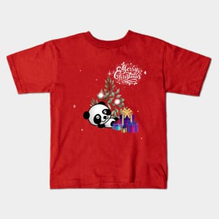 Cute Panda More Christmas Gifts Kids T-Shirt